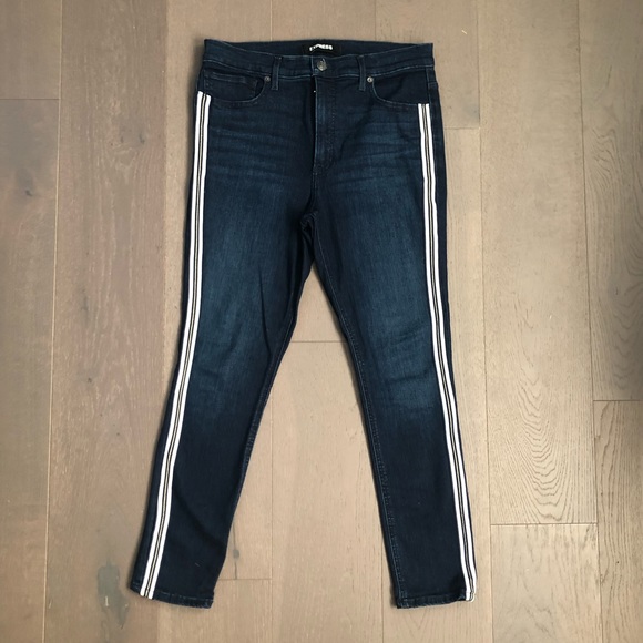 Express Denim - Express Skinny Ankle Jeans with Side Stripes